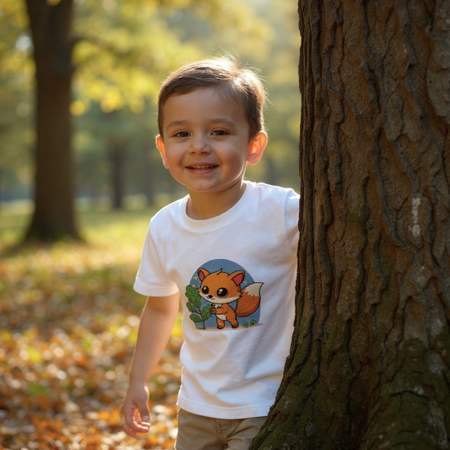 T-shirt enfant - Milo observe la nature
